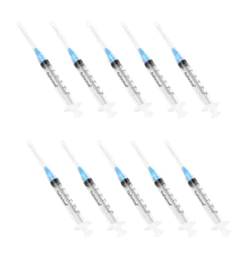SYRINGES 3ML 1.5IN 10 PIECE Crowx Labs USA