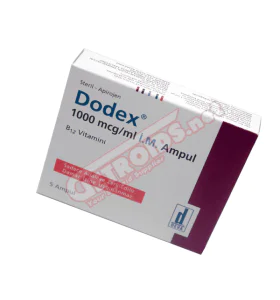 Dodex Vitamin B12 1000mcg/ml 5 Amp Deva