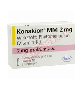 Konakion MM (Vitamin K1) 2mg 5 amps 0.2 ml Roche