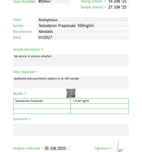 Alternative view of TestP 100 mg 10 ml Xeno US